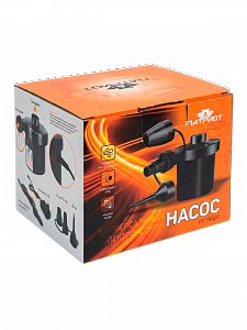 Воздушный насос для матраса, лодок, бассейнов электрический Патриот PT-TRS20